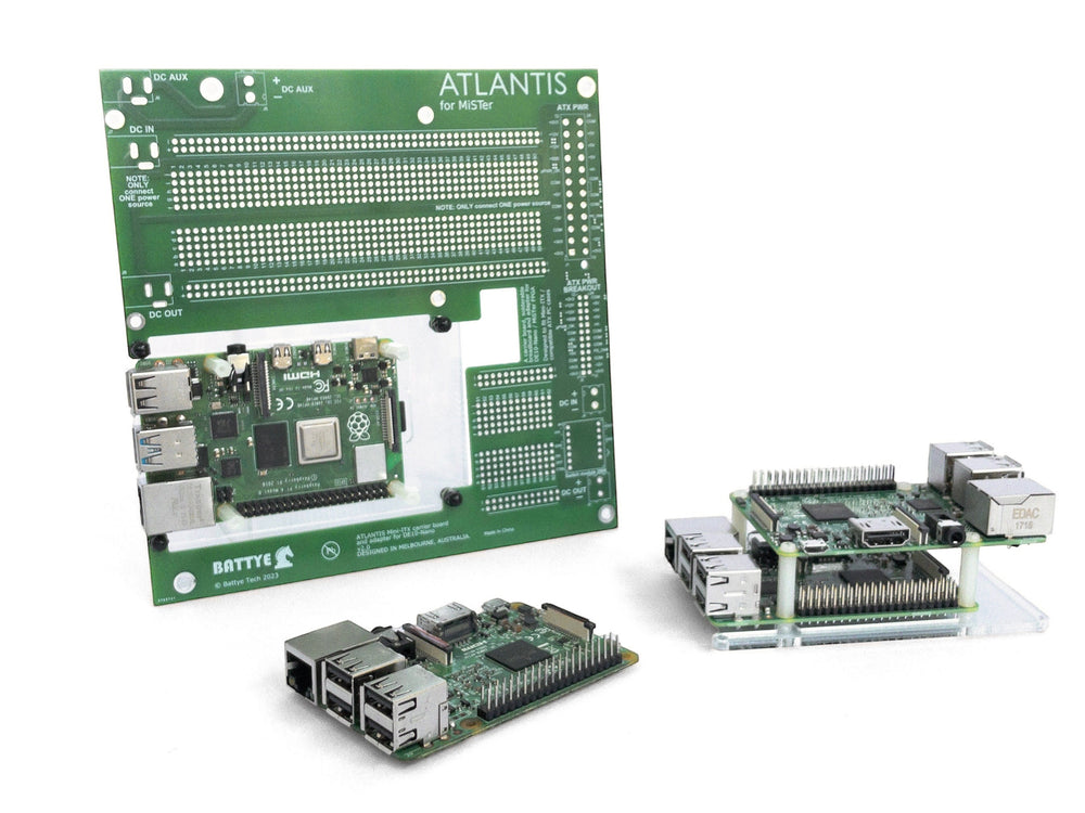 Fpga Module Case ATLANTIS for MiSTer FPGA - PC case carrier board for Mini-ITX to ATX