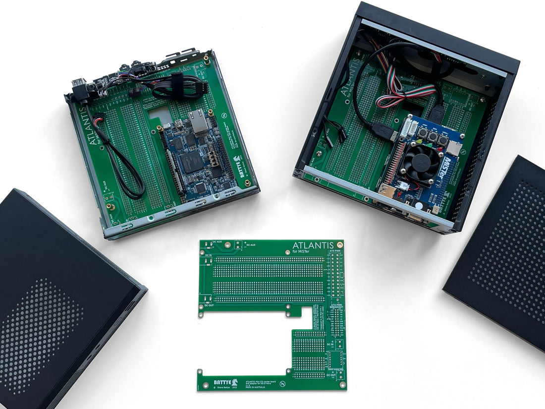 Fpga Module Case ATLANTIS for MiSTer FPGA - PC case carrier board for Mini-ITX to ATX