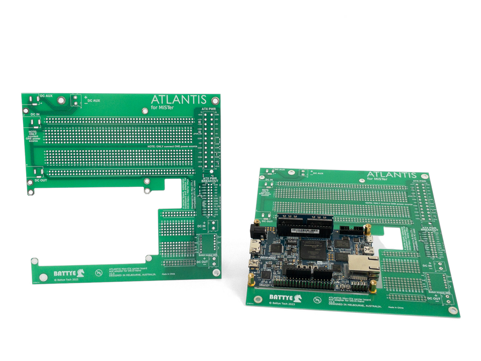 Fpga Module Case ATLANTIS for MiSTer FPGA - PC case carrier board for Mini-ITX to ATX